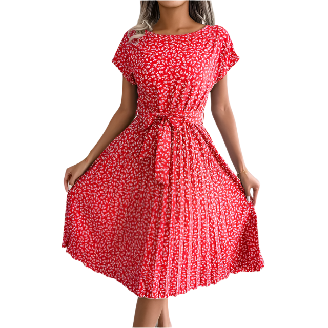 Giulia – Women’s High Waist Floral Dress (Lightweight & Summer-Ready)