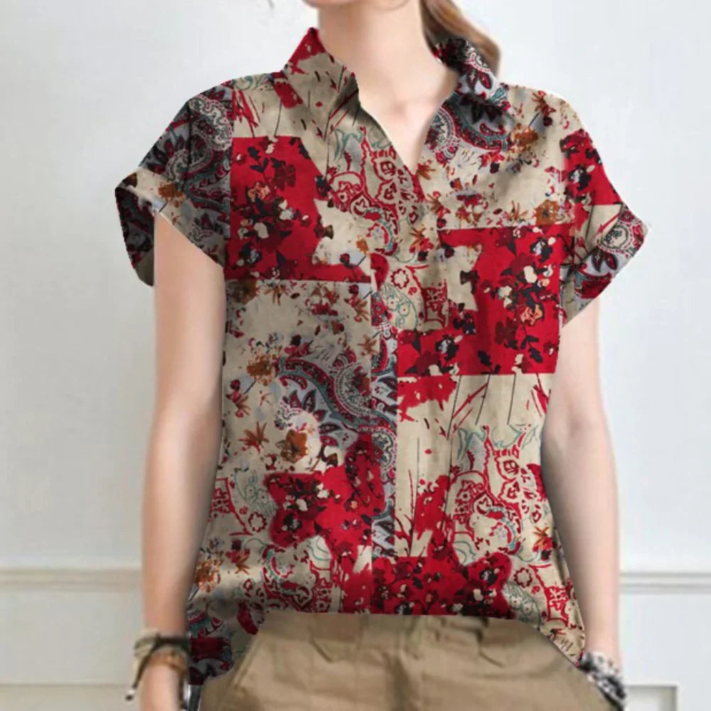 Beatriz – Classic Floral Shirt for Women | Lightweight & Vintage Summer Style