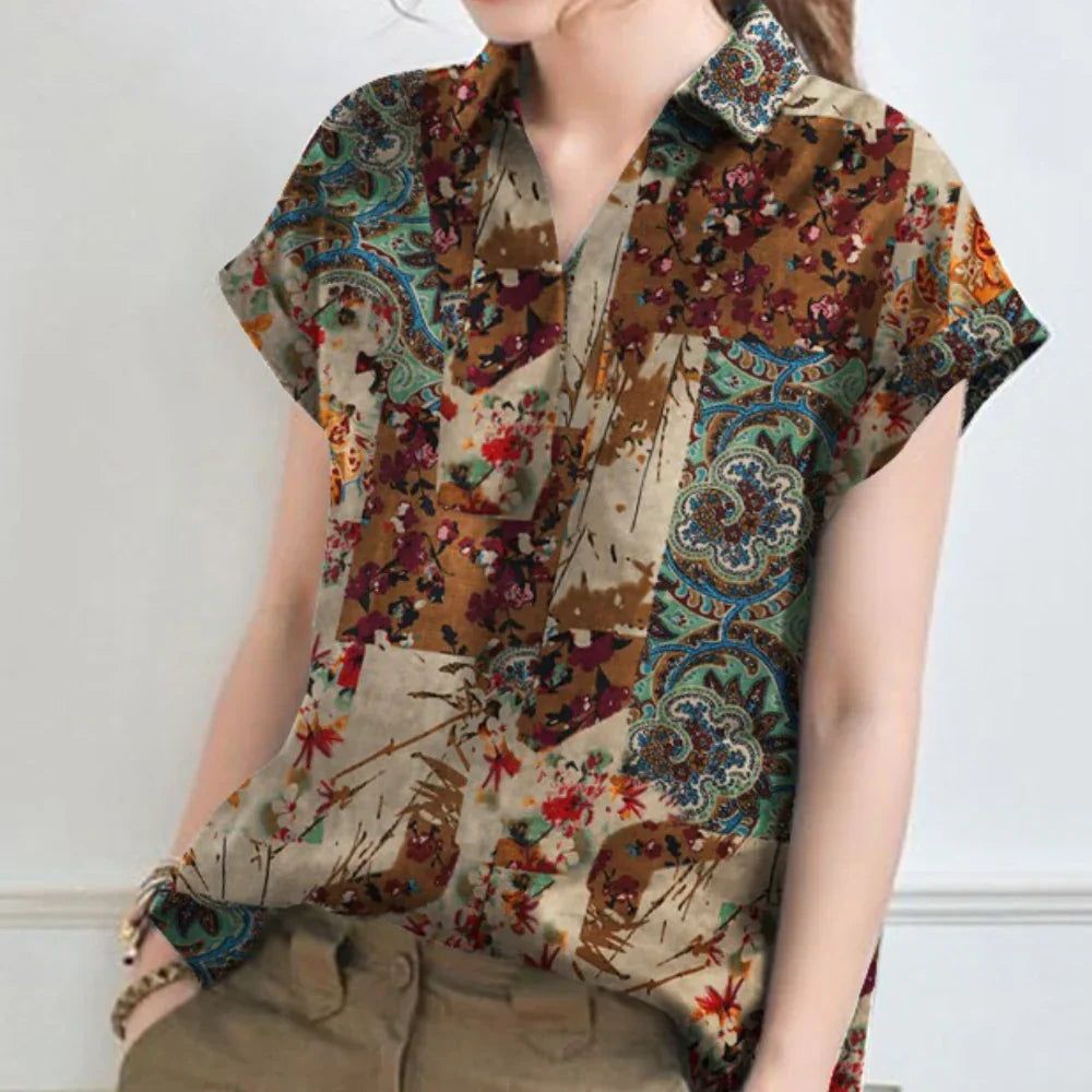 Beatriz – Classic Floral Shirt for Women | Lightweight & Vintage Summer Style
