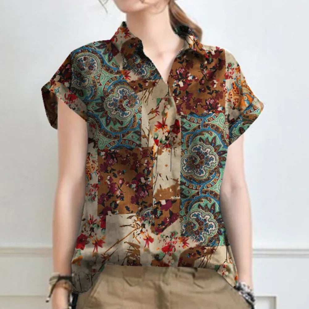Beatriz – Classic Floral Shirt for Women | Lightweight & Vintage Summer Style