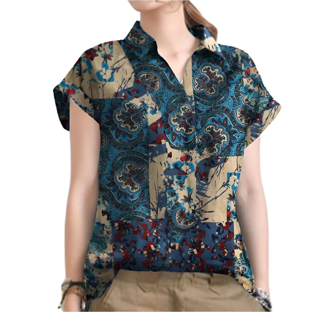 Beatriz – Classic Floral Shirt for Women | Lightweight & Vintage Summer Style