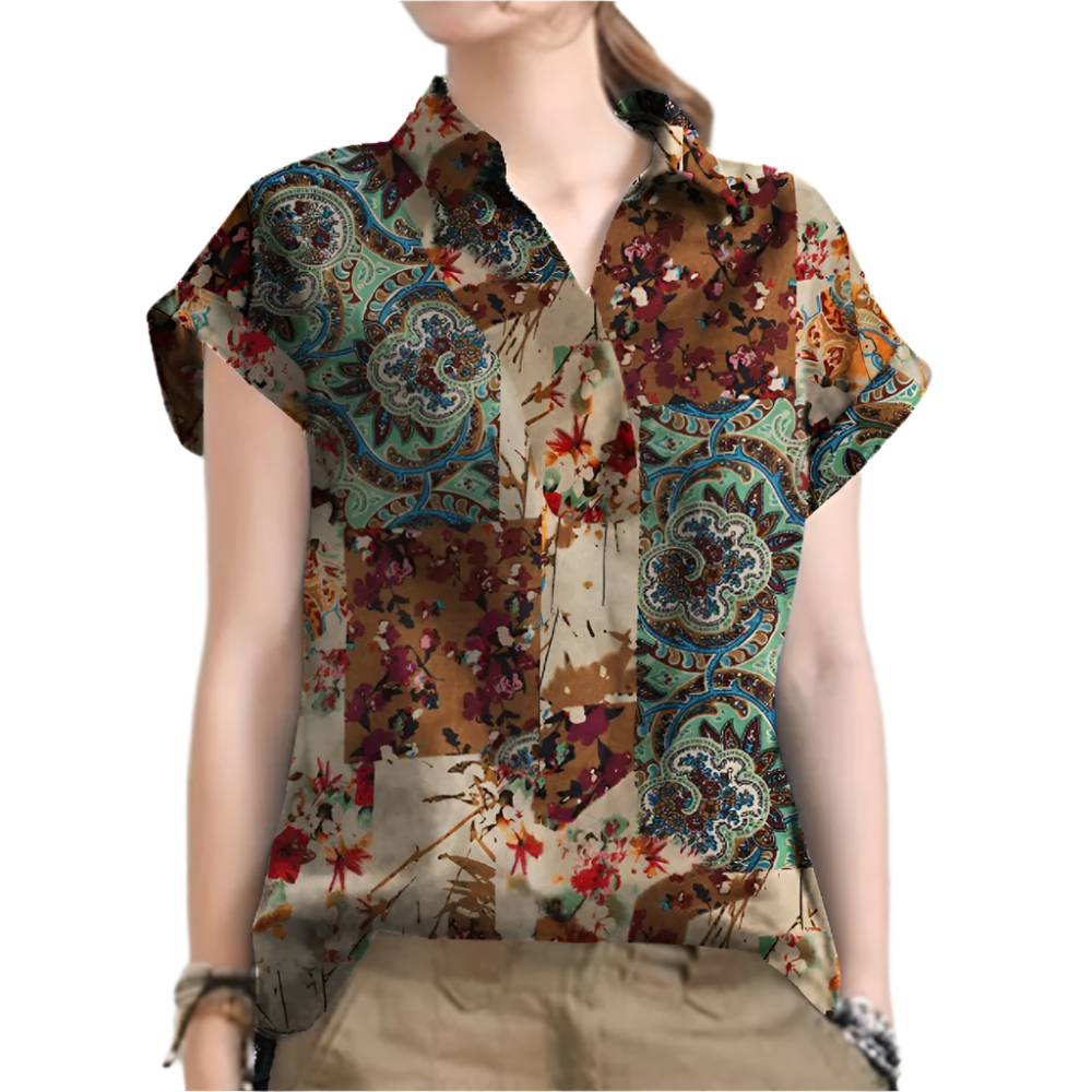 Beatriz – Classic Floral Shirt for Women | Lightweight & Vintage Summer Style
