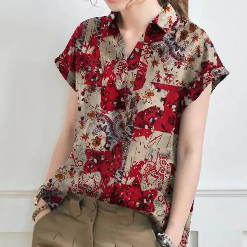 Beatriz – Classic Floral Shirt for Women | Lightweight & Vintage Summer Style