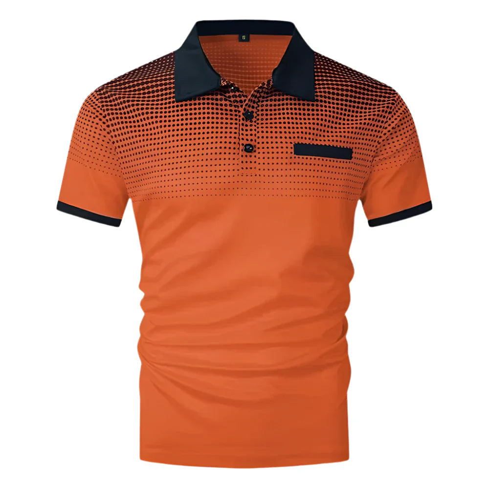 Cahir | Men's Casual Orange Shirt – Comfortable, Stylish, and All-Season Ready