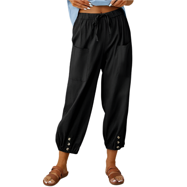 Pantalon large Mina | Luxe Flow
