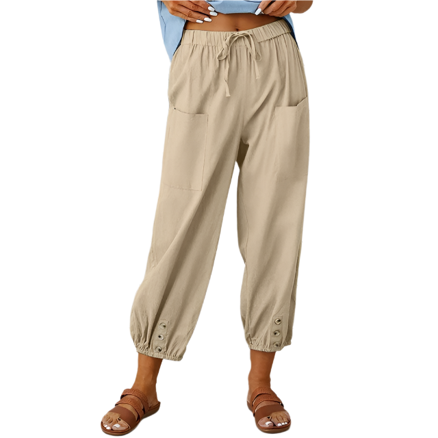 Pantalon large Mina | Luxe Flow