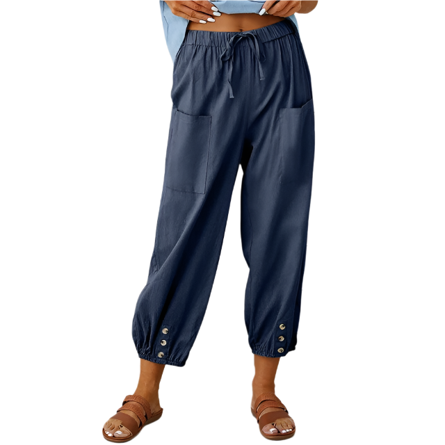 Pantalon large Mina | Luxe Flow