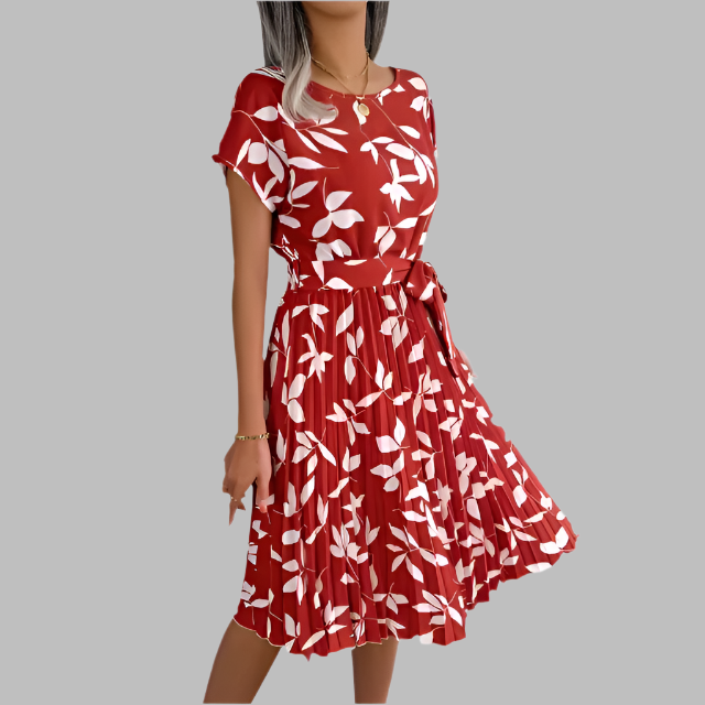 Giulia – Women’s High Waist Floral Dress (Lightweight & Summer-Ready)