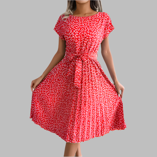 Giulia – Women’s High Waist Floral Dress (Lightweight & Summer-Ready)