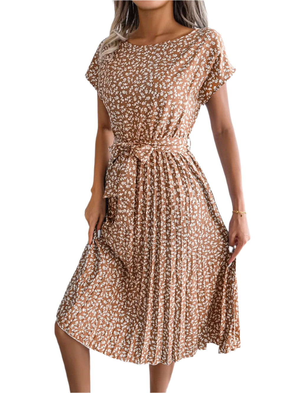 Giulia – Women’s High Waist Floral Dress (Lightweight & Summer-Ready)