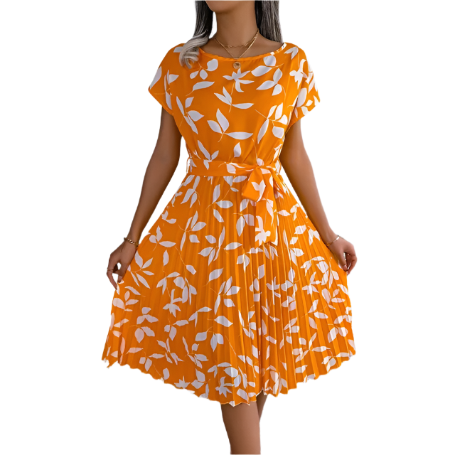 Giulia – Women’s High Waist Floral Dress (Lightweight & Summer-Ready)