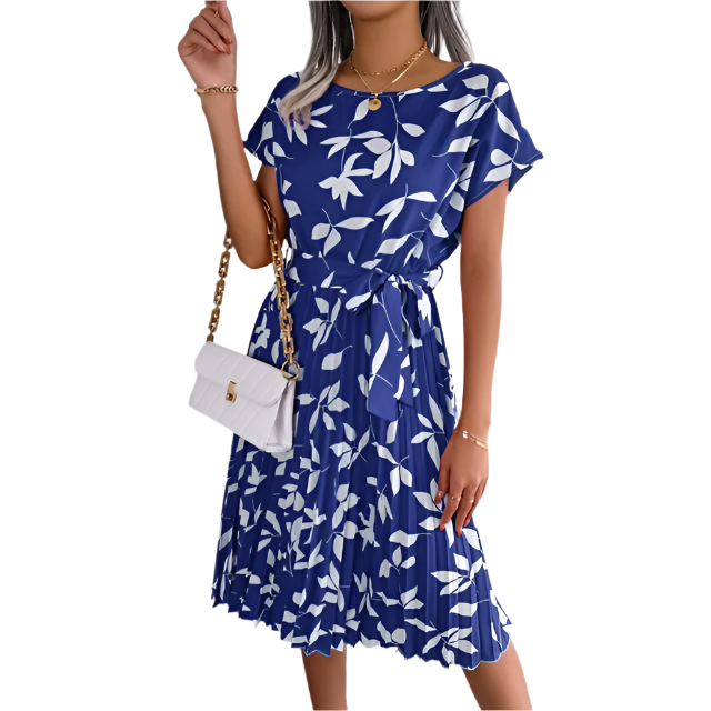 Giulia – Women’s High Waist Floral Dress (Lightweight & Summer-Ready)