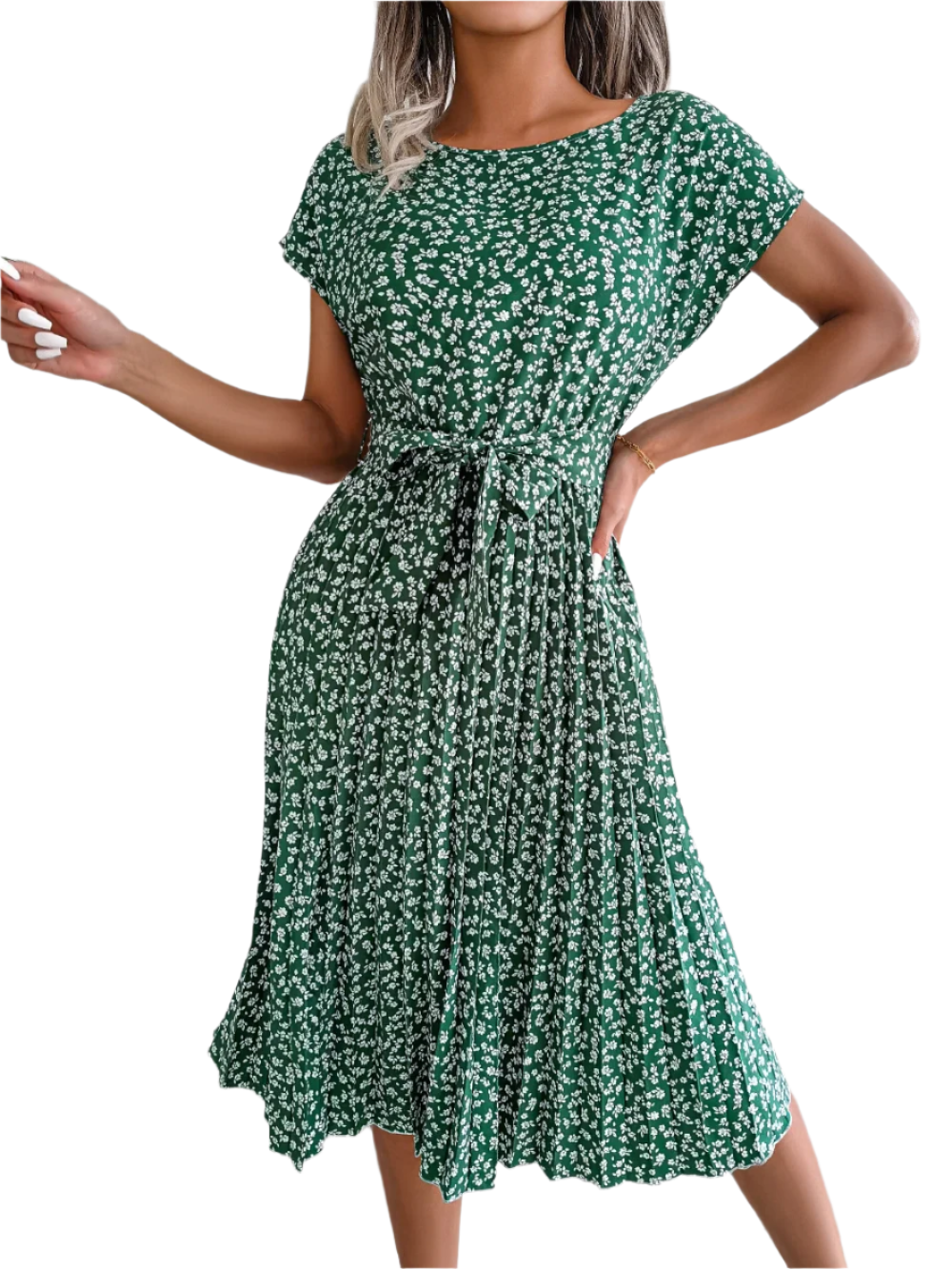 Giulia – Women’s High Waist Floral Dress (Lightweight & Summer-Ready)