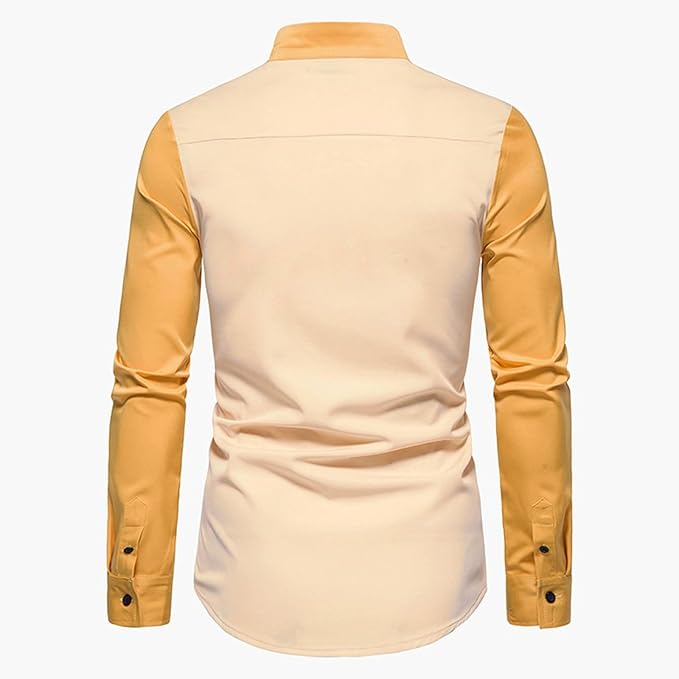 Istvan | Modern Asymmetric Men's Shirt – Long Sleeve, Trendy Design