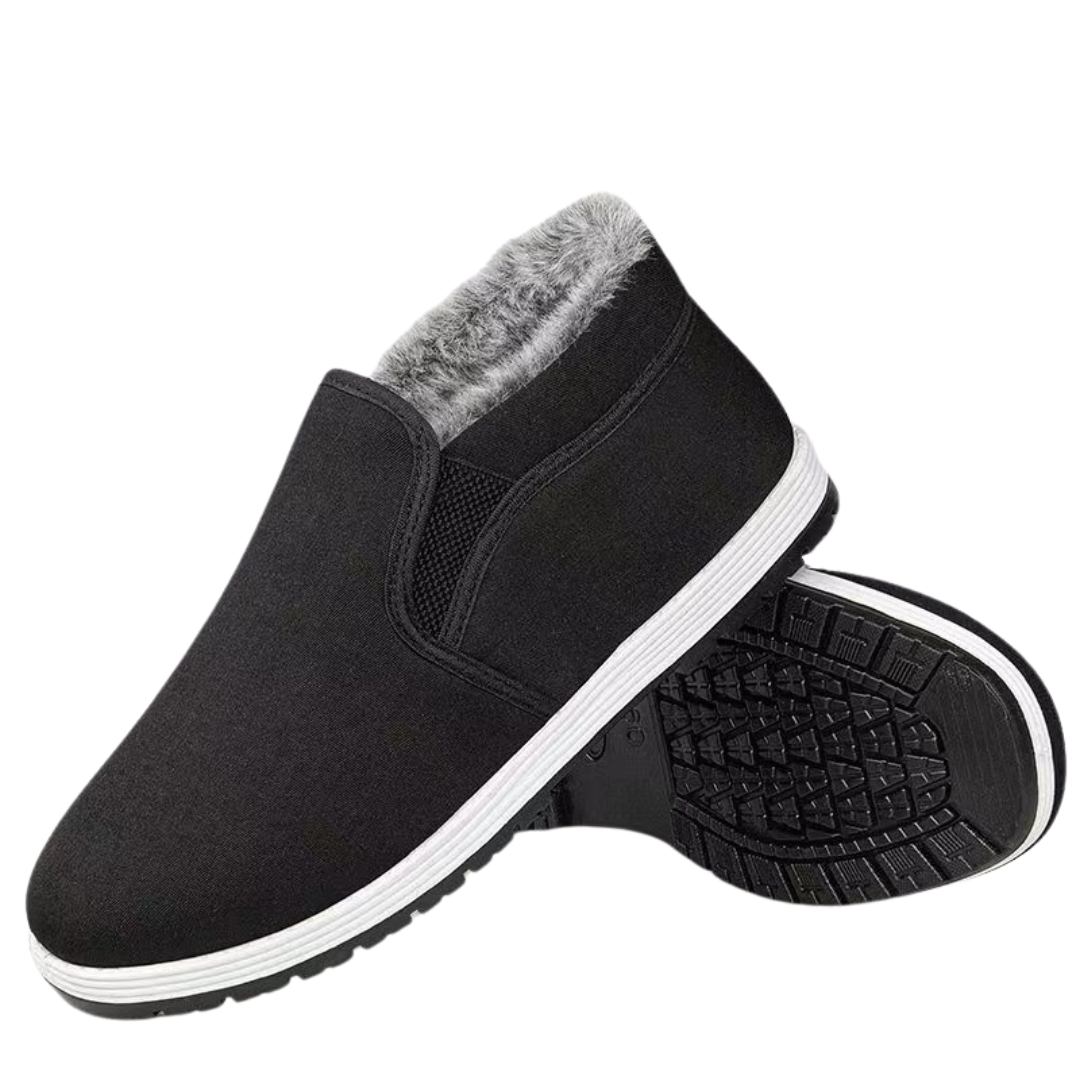 Leandro – Bottes d&#39;hiver confortables pour homme avec semelle antidérapante et doublure chaude