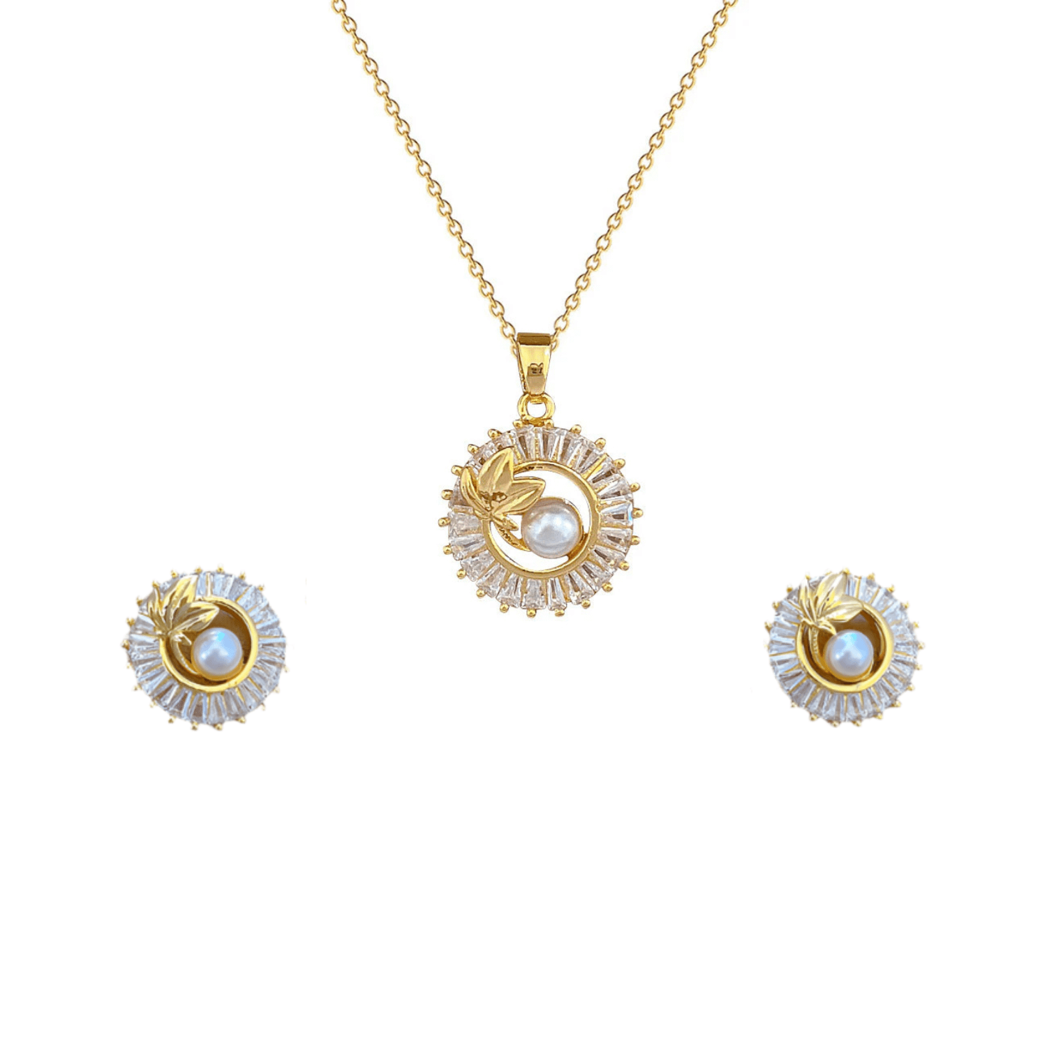 Lillian - Elegant necklace and earring set for everyday glamour