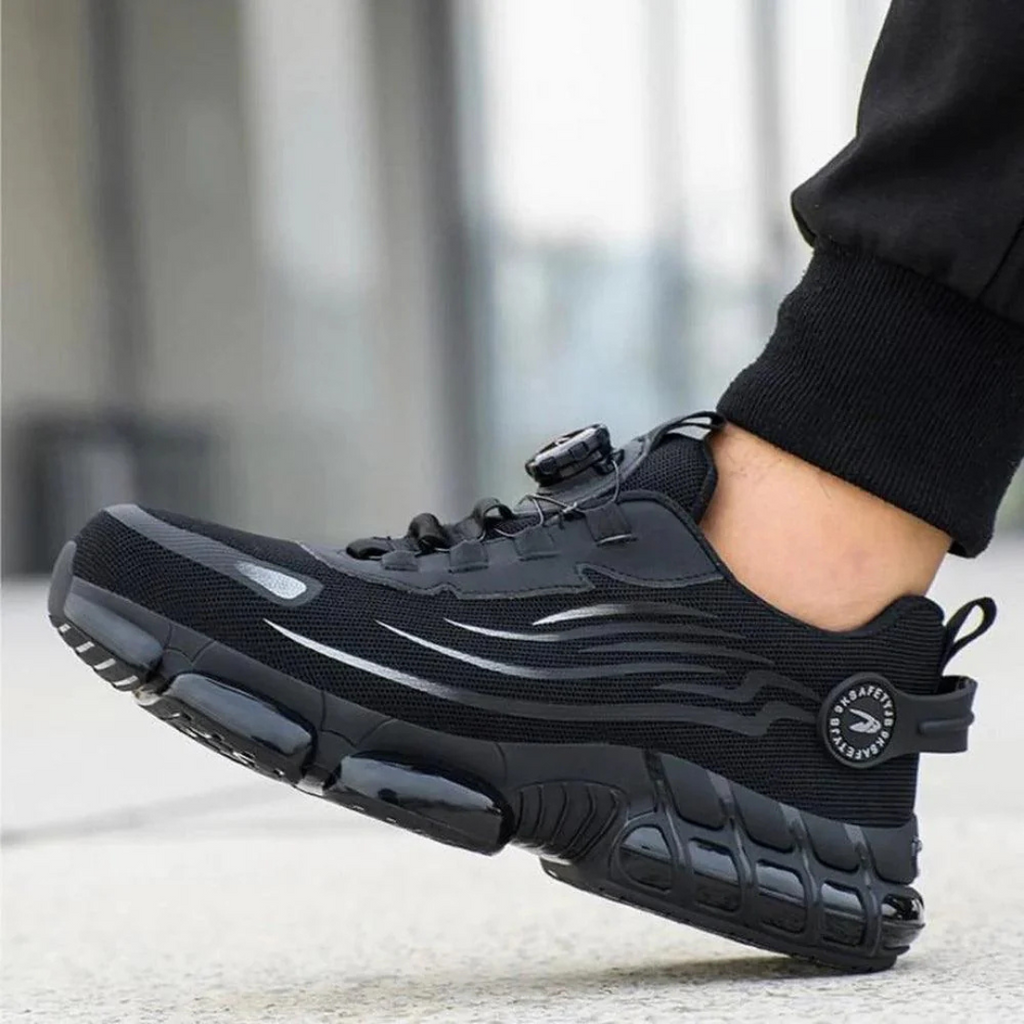 Mateus – Chaussures de sécurité pour homme avec embout en acier et support respirant