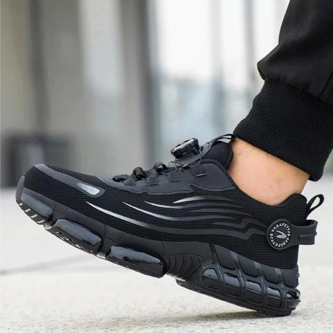 Mateus – Chaussures de sécurité pour homme avec embout en acier et support respirant