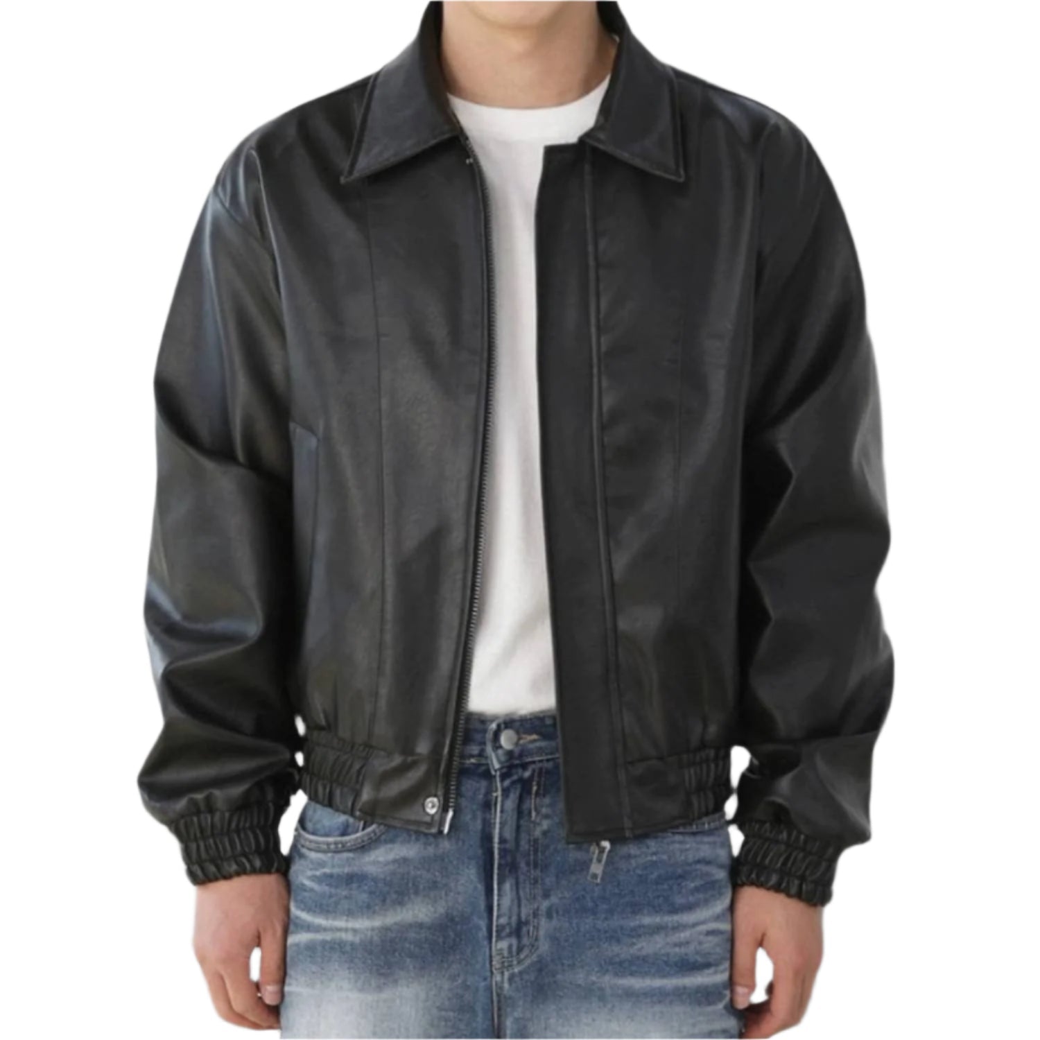 Sandro | Retro-Modern Faux Leather Jacket – Timeless Style Meets Practical Comfort