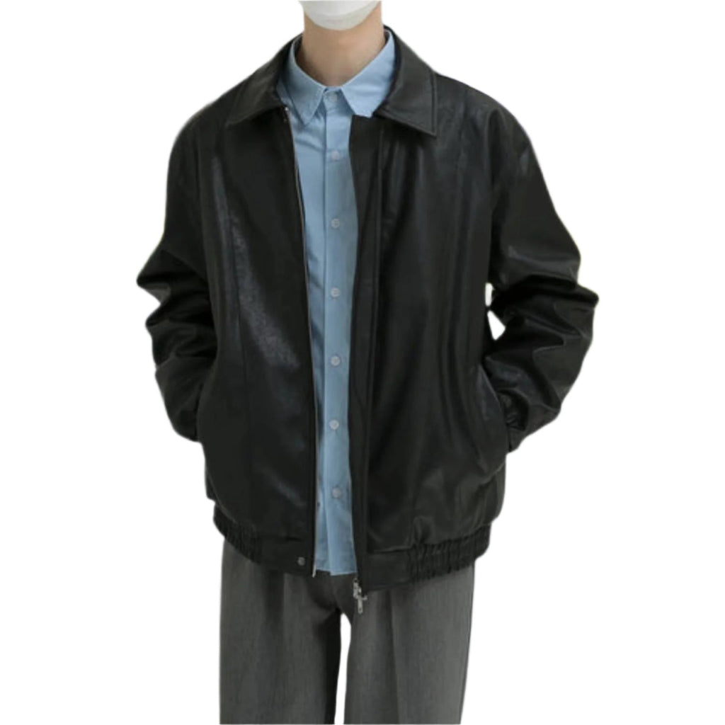 Sandro | Retro-Modern Faux Leather Jacket – Timeless Style Meets Practical Comfort