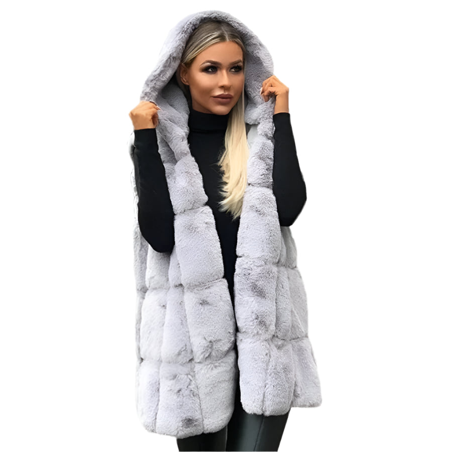 Sarah | Cozy Cape Fleece Jacket – Sleeveless Comfort in Style